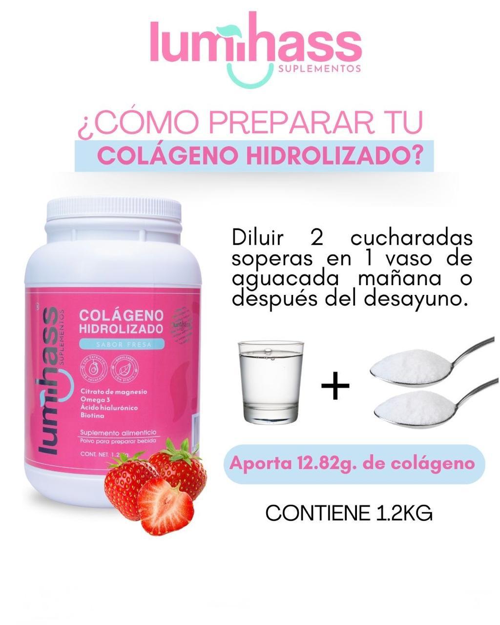Lumihass Colageno Fresa + Ácido Hialuronico