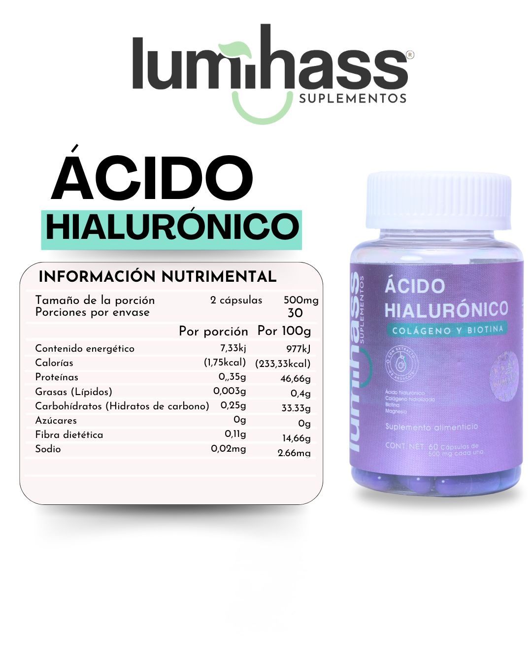 Lumihass Ácido Hialurónico 3 Pieza