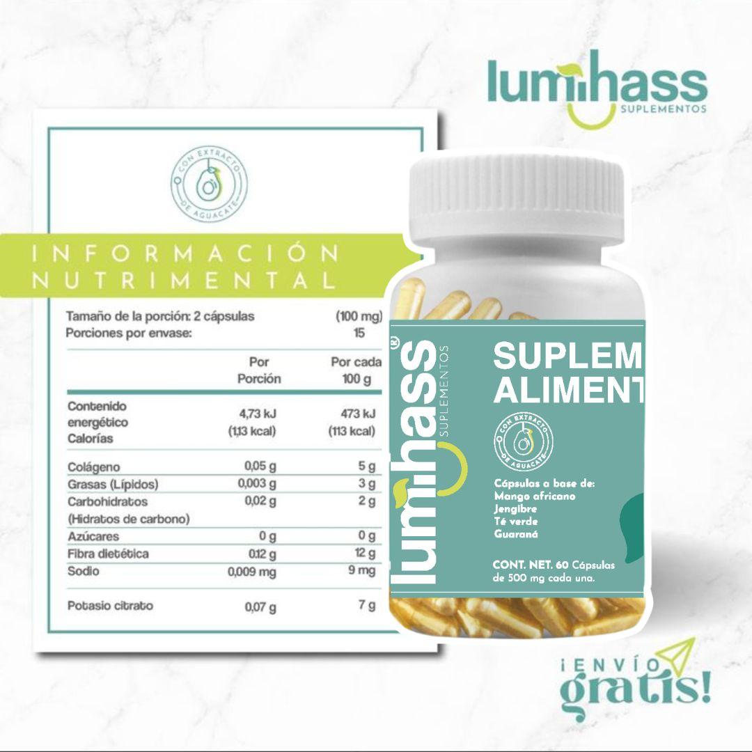 Lumihass Colageno 5 Piezas Sabor Arandano + Detox