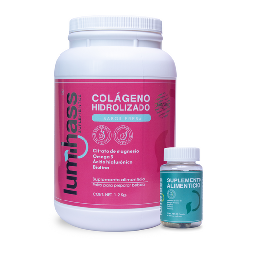 Colageno Lumihass Sabor Fresa + Detox