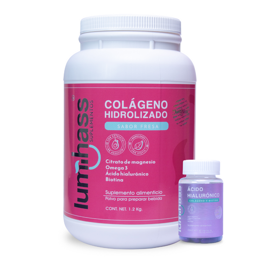Lumihass Colageno Fresa + Ácido Hialuronico