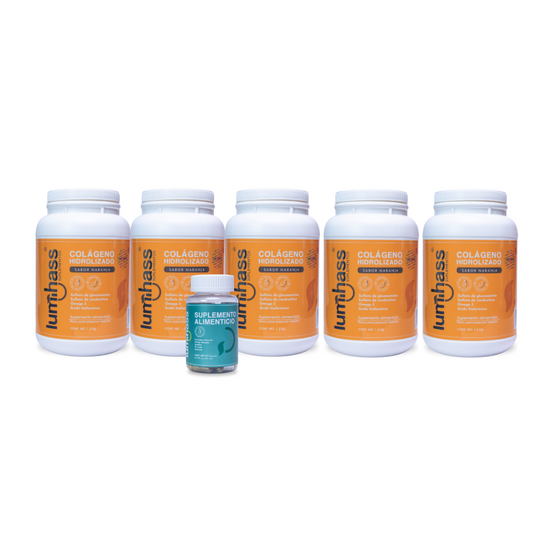 Lumihass Colageno 5 Piezas Sabor Naranja + Detox